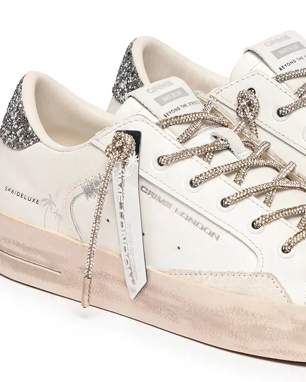 "Silver glam" sneakers Crime London - Imagen 5
