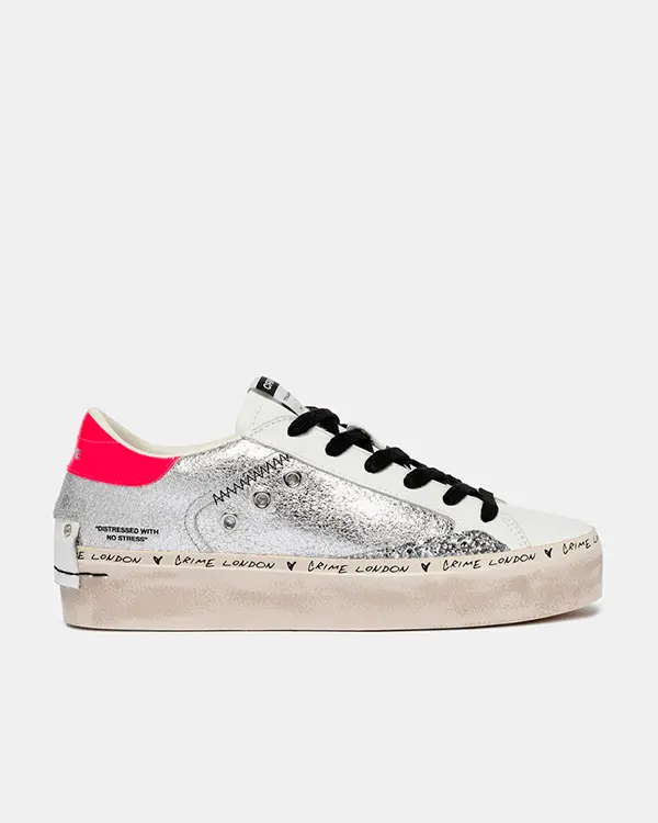 "Silver Shine" sneakers Crime London