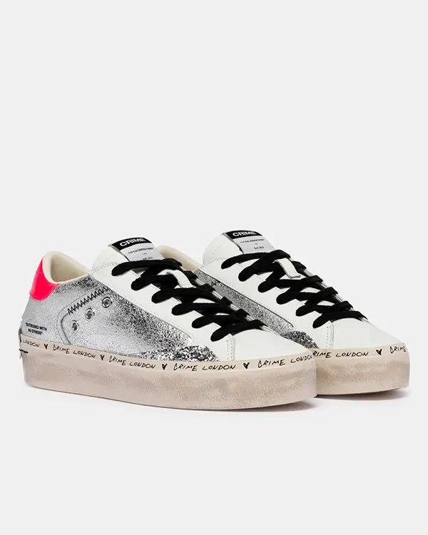 "Silver Shine" sneakers Crime London - Imagen 3