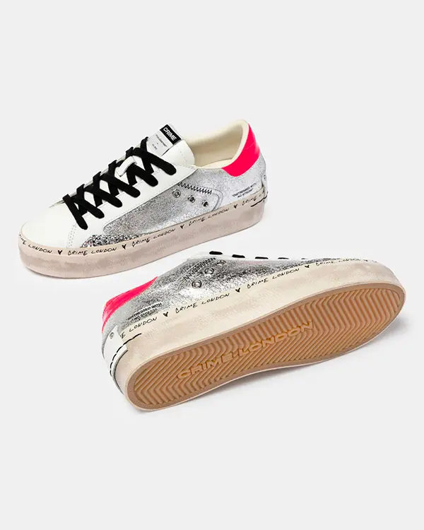 "Silver Shine" sneakers Crime London - Imagen 7