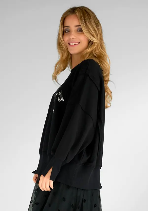 "Peace lentejuelas" sudadera Miss Goodlife - Imagen 4