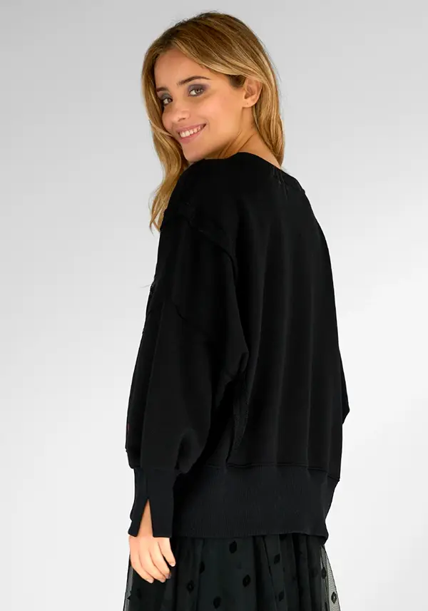 "Peace lentejuelas" sudadera Miss Goodlife - Imagen 5