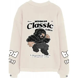 "Hedonism beige" sudadera unisex MWM
