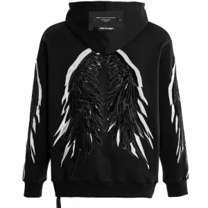 "Lungara negro capucha" sudadera unisex MWM