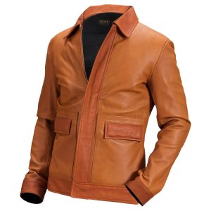 Chaqueta de moto de cuero auténtico Luke