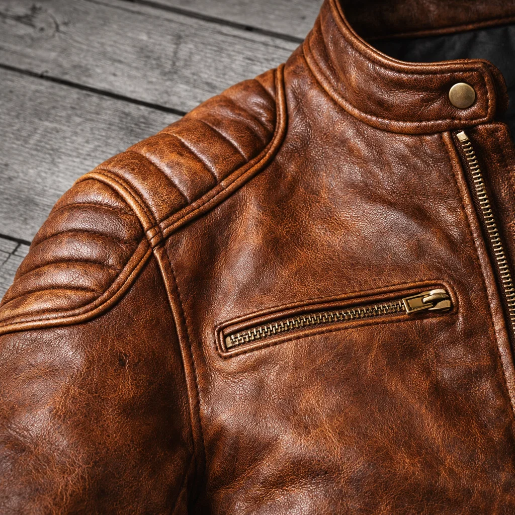 Chaqueta de cuero informal - Imagen 7