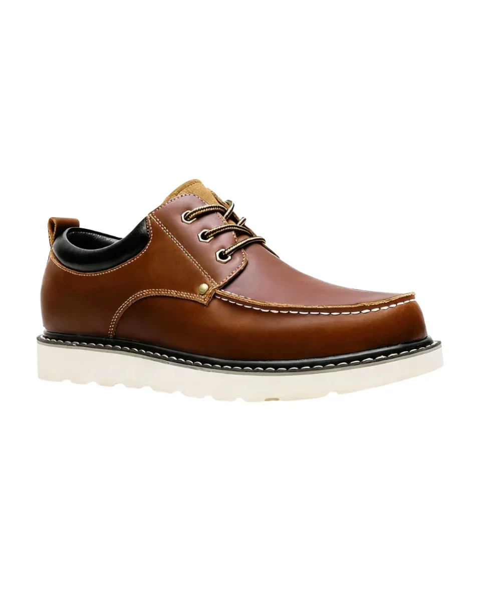 Zapatos de cuero de estilo retro y desenfadado