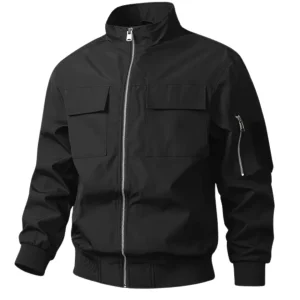 Chaqueta bomber elegante cortavientos