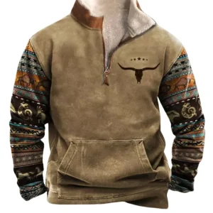 Jersey vintage con cremallera