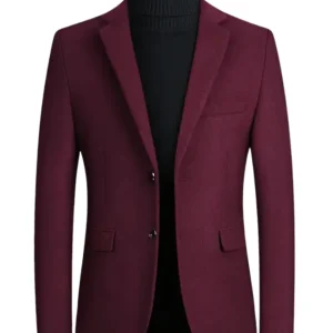 Elegante chaqueta de lana