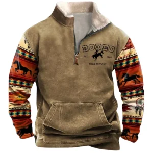 Jersey vintage con cremallera