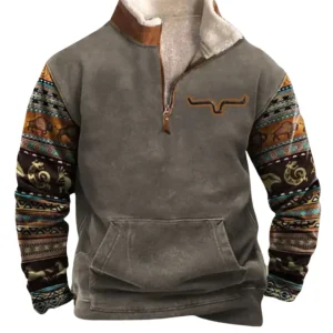 Jersey vintage con cremallera
