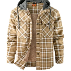 Elegante chaqueta de sherpa