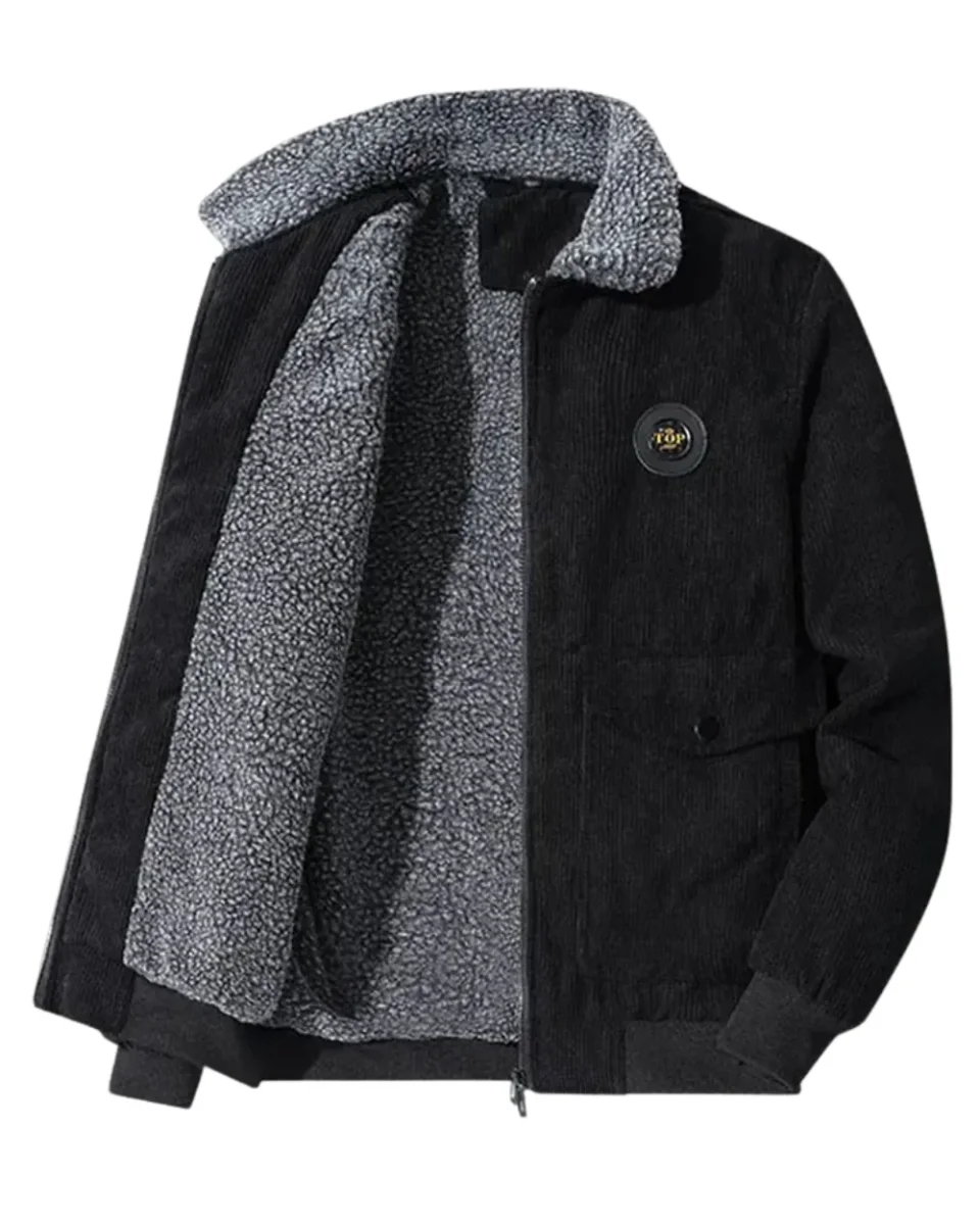 Elegante chaqueta de pana con forro polar - Imagen 2