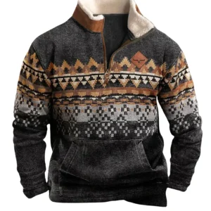Jersey vintage con cremallera