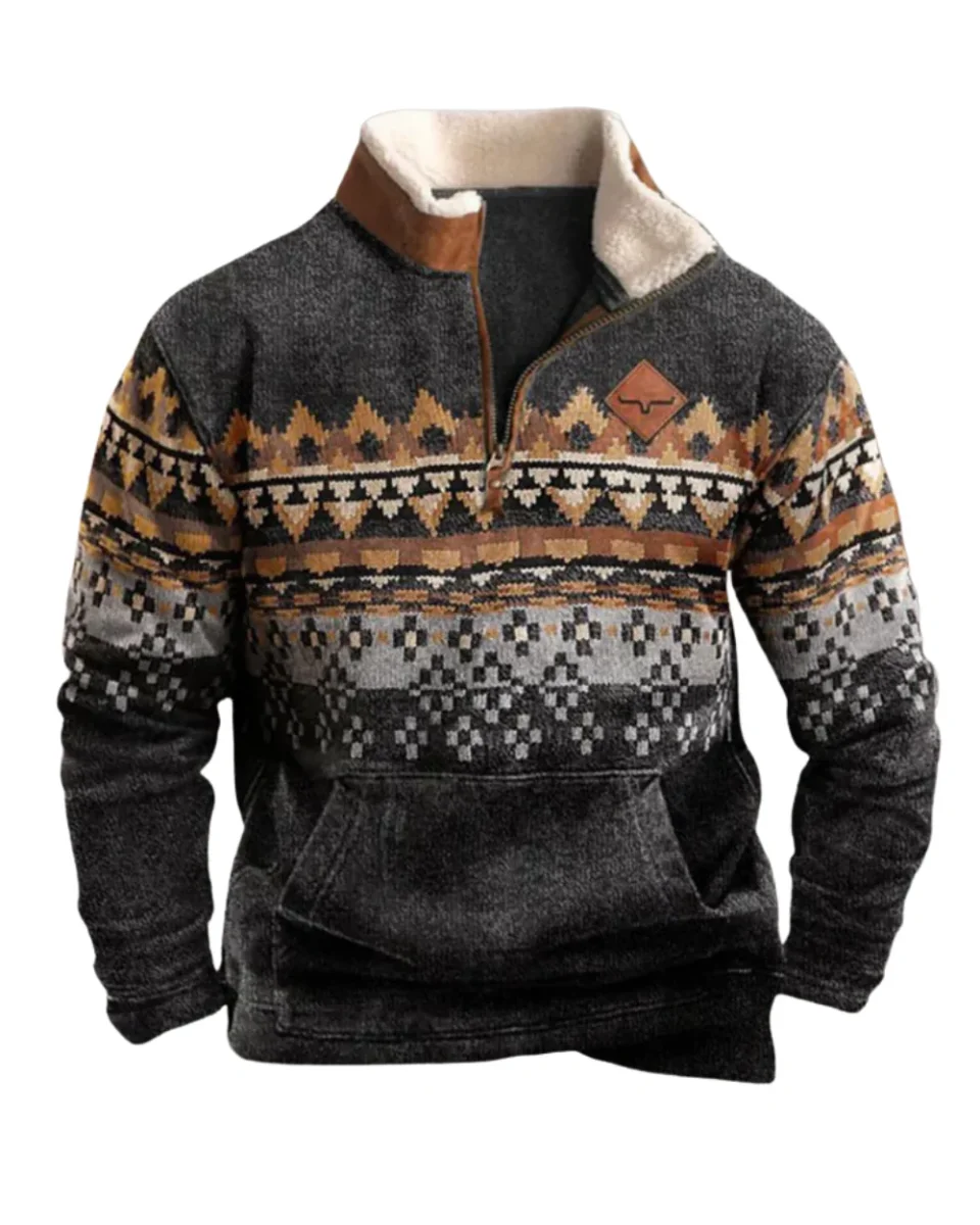 Jersey vintage con cremallera