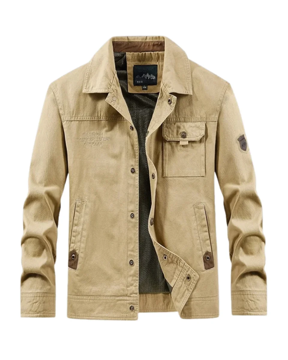 Chaqueta cortavientos de algodón