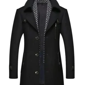 Elegante gabardina de lana