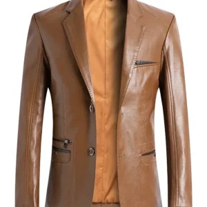 Chaqueta de piel elegante