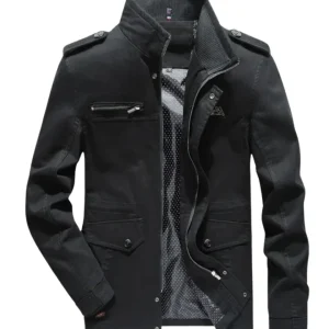 Elegante chaqueta cargo de algodón