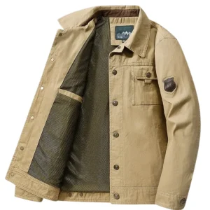 Chaqueta cortavientos elegante de algodón