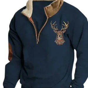 Jersey vintage con cremallera