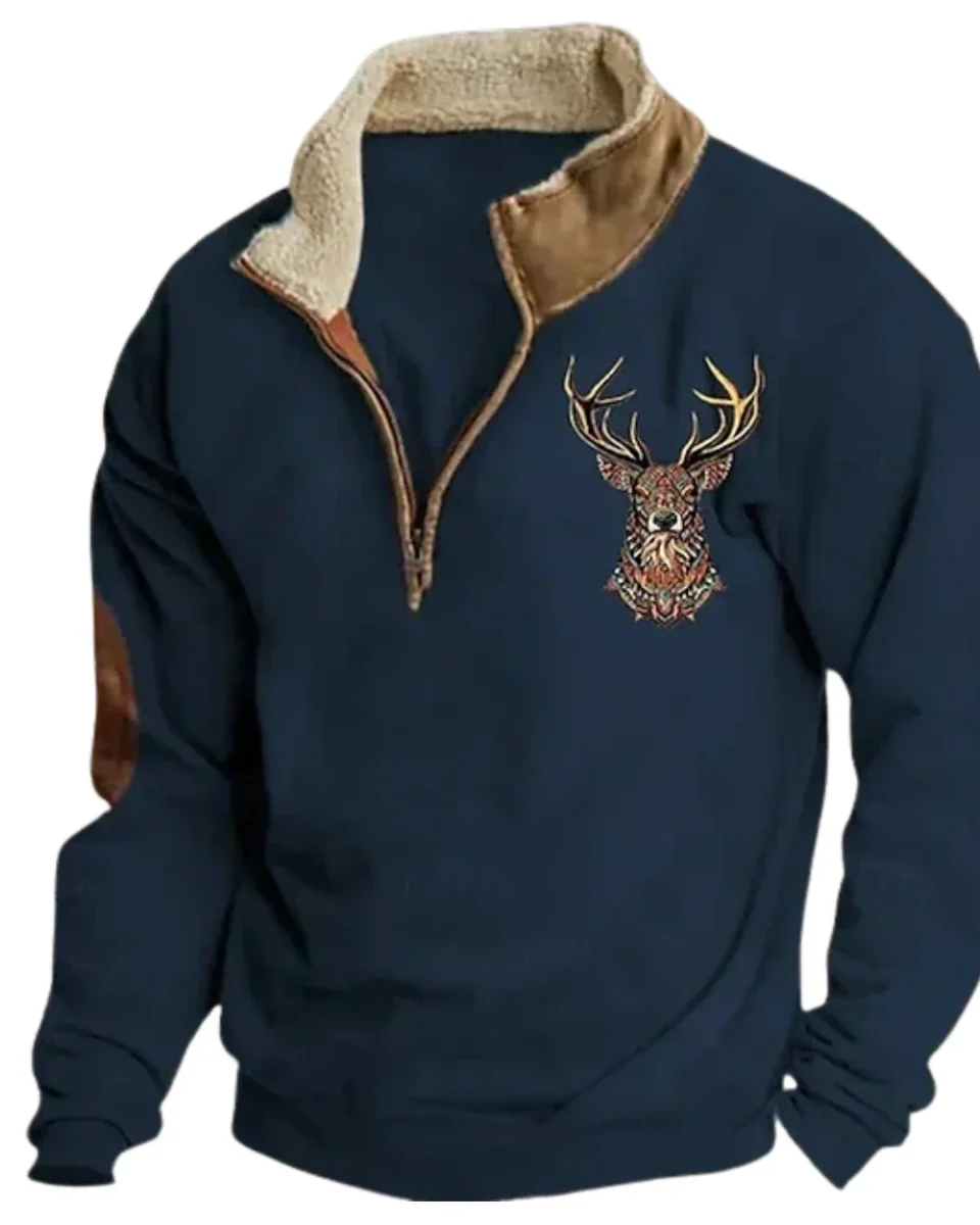 Jersey vintage con cremallera