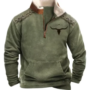 Jersey vintage con cremallera