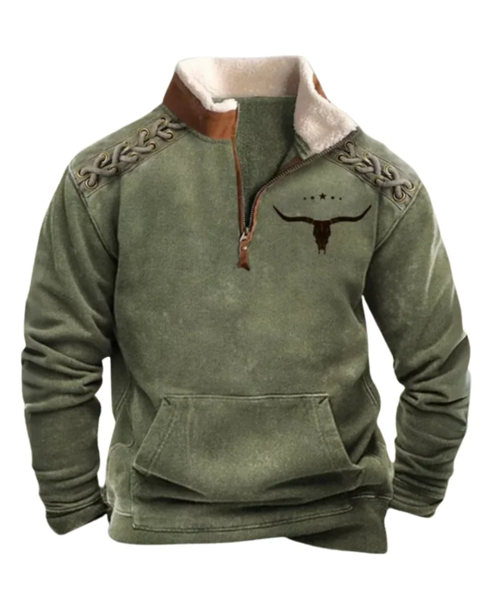 Jersey vintage con cremallera