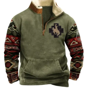 Jersey vintage con cremallera