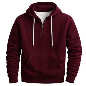 Sudadera con capucha y cremallera elegante