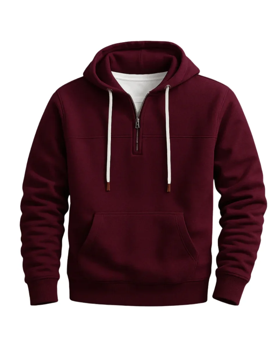Sudadera con capucha y cremallera elegante - Imagen 2