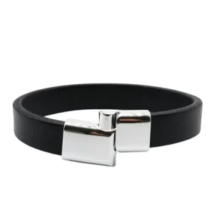 Pulsera de cuero trenzado para hombre