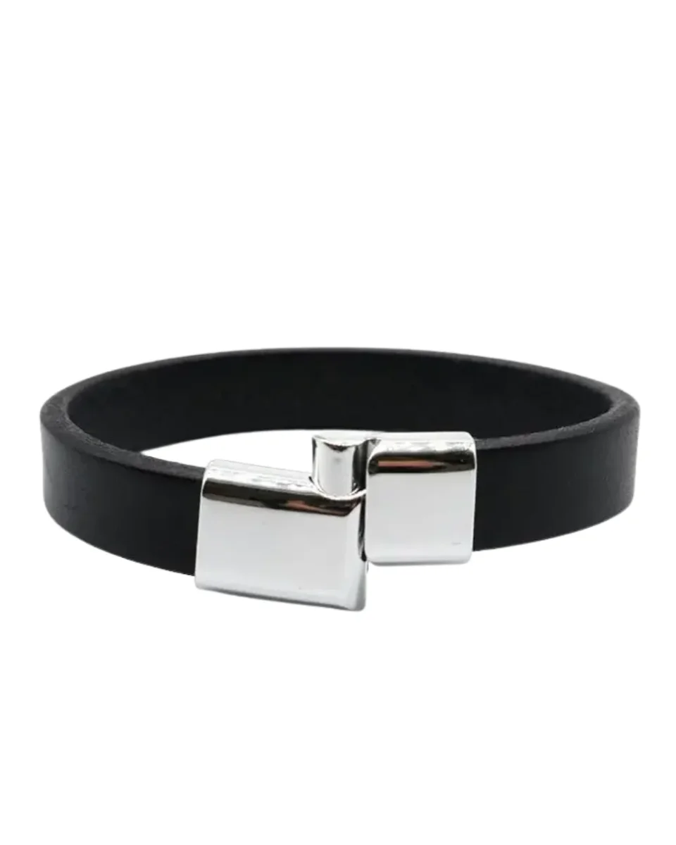 Pulsera de cuero trenzado para hombre