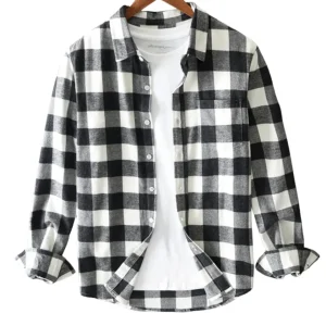 Camisa elegante a cuadros