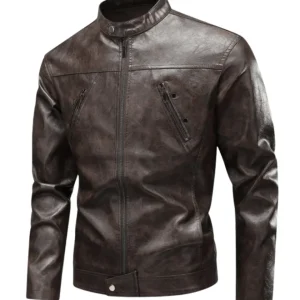 Chaqueta de cuero estilo piloto americano
