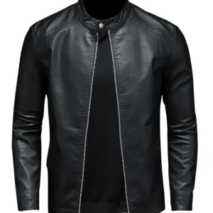 Chaqueta de cuero clásica