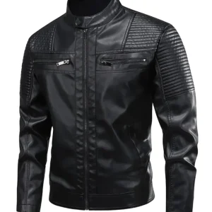 Chaqueta de cuero de estilo retro