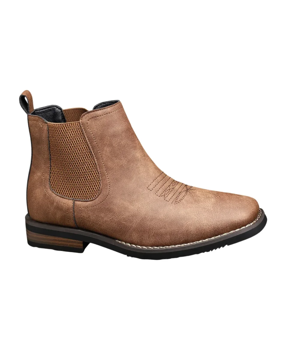 Botas elegantes de piel para hombre - Imagen 2