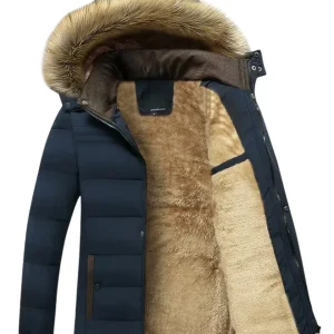 Elegante chaqueta de invierno de felpa de algodón