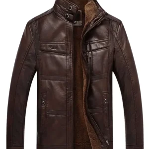 Chaqueta de cuero de alta calidad para hombre