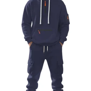 Elegante conjunto de hombre con múltiples bolsillos