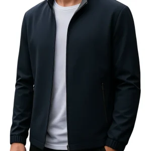 Elegante chaqueta con cremallera