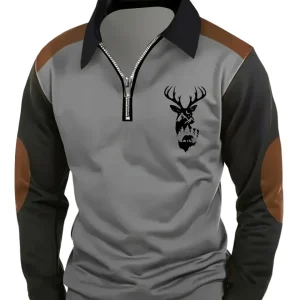 Jersey vintage con cremallera