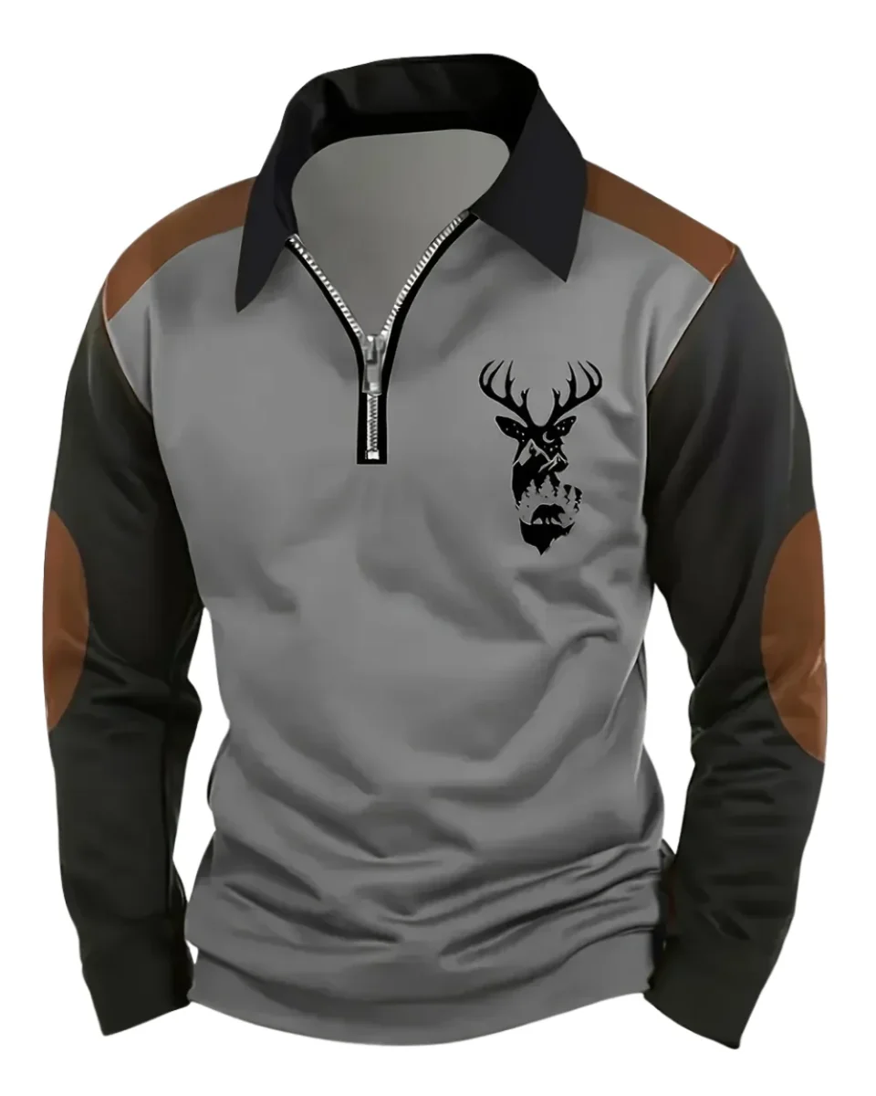 Jersey vintage con cremallera