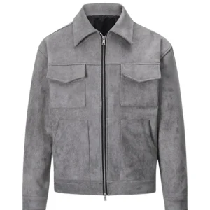 Chaqueta informal de ante