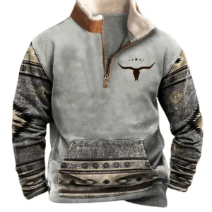 Jersey vintage con cremallera