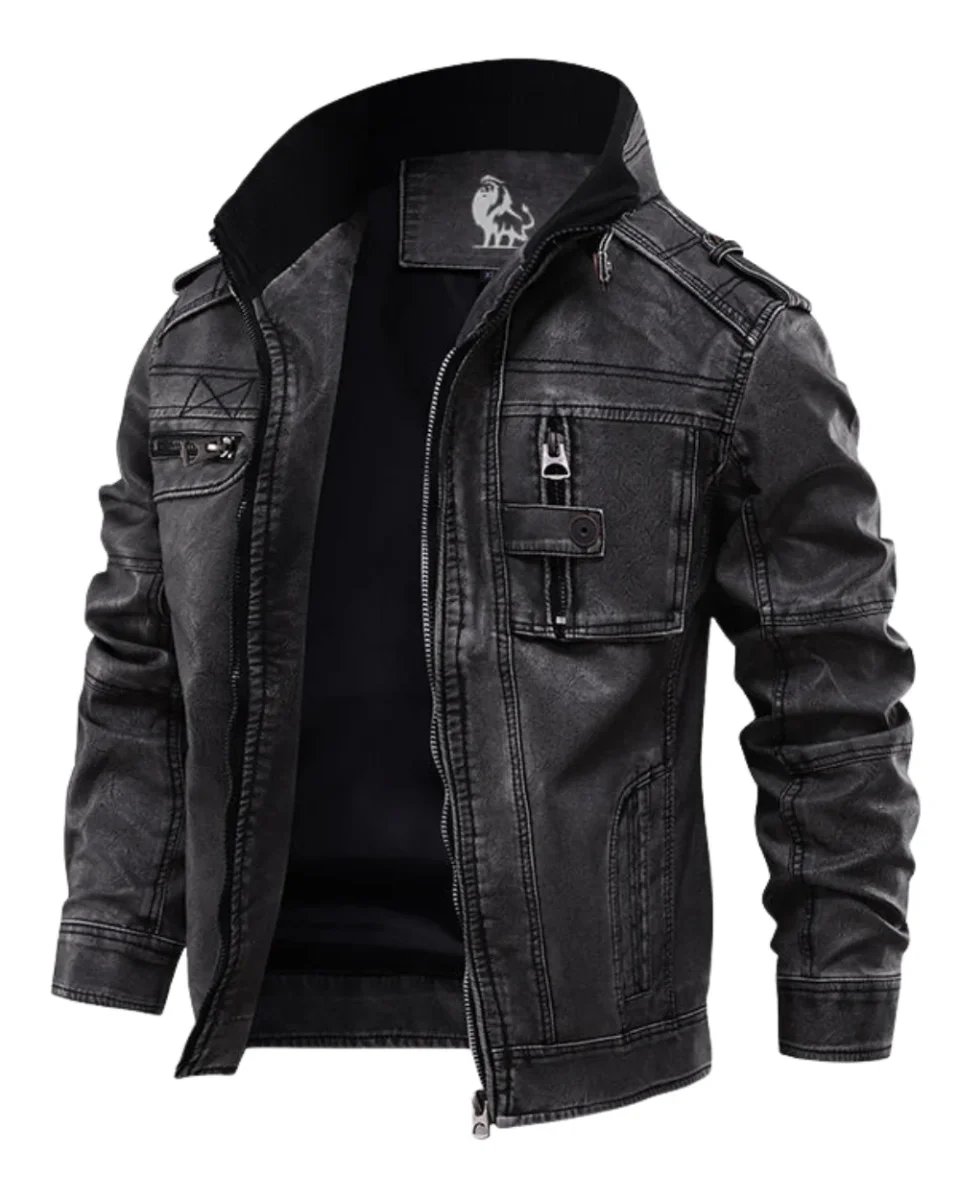 Chaqueta de cuero elegante - Imagen 2