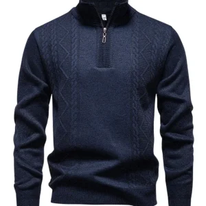 Jersey vintage de punto con cremallera