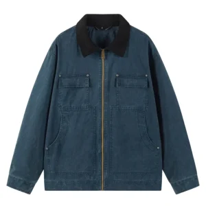 Elegante chaqueta vaquera de algodón